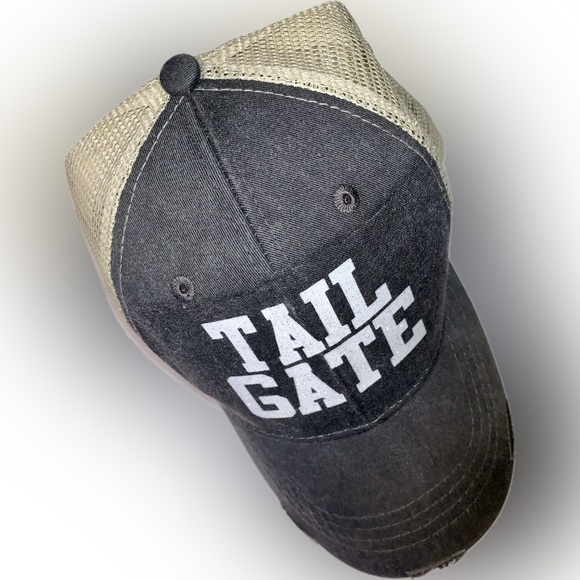 NWOT ADAMS TAIL GATE DISTRESSED TRUCKER CAPS🧢X✌️,BLACK/NAVY BLUE,OS,BNWOT✨$p🧢✨ - Picture 2 of 11